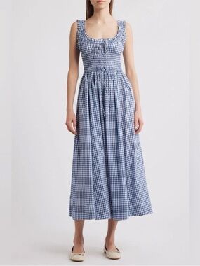 a line gingham dress EXCLUSIVE main image 1